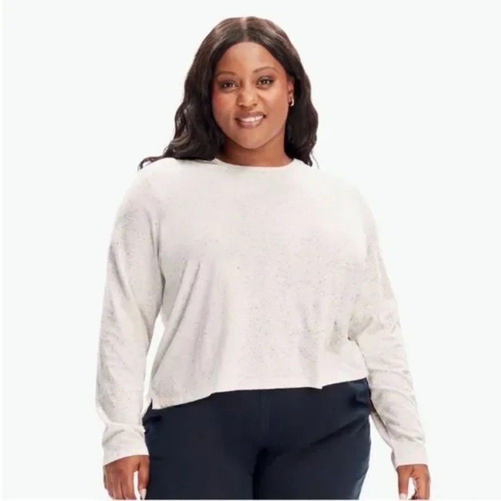 Bombas Women’s Pima Cotton Donegal Long Sleeve T-Shirt Size Medium